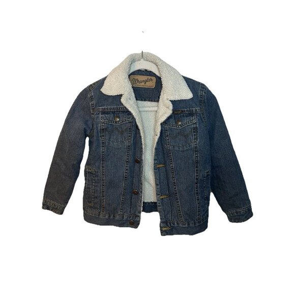 Boys wrangler sherpa jean jacket Size M - Picture 1 of 3